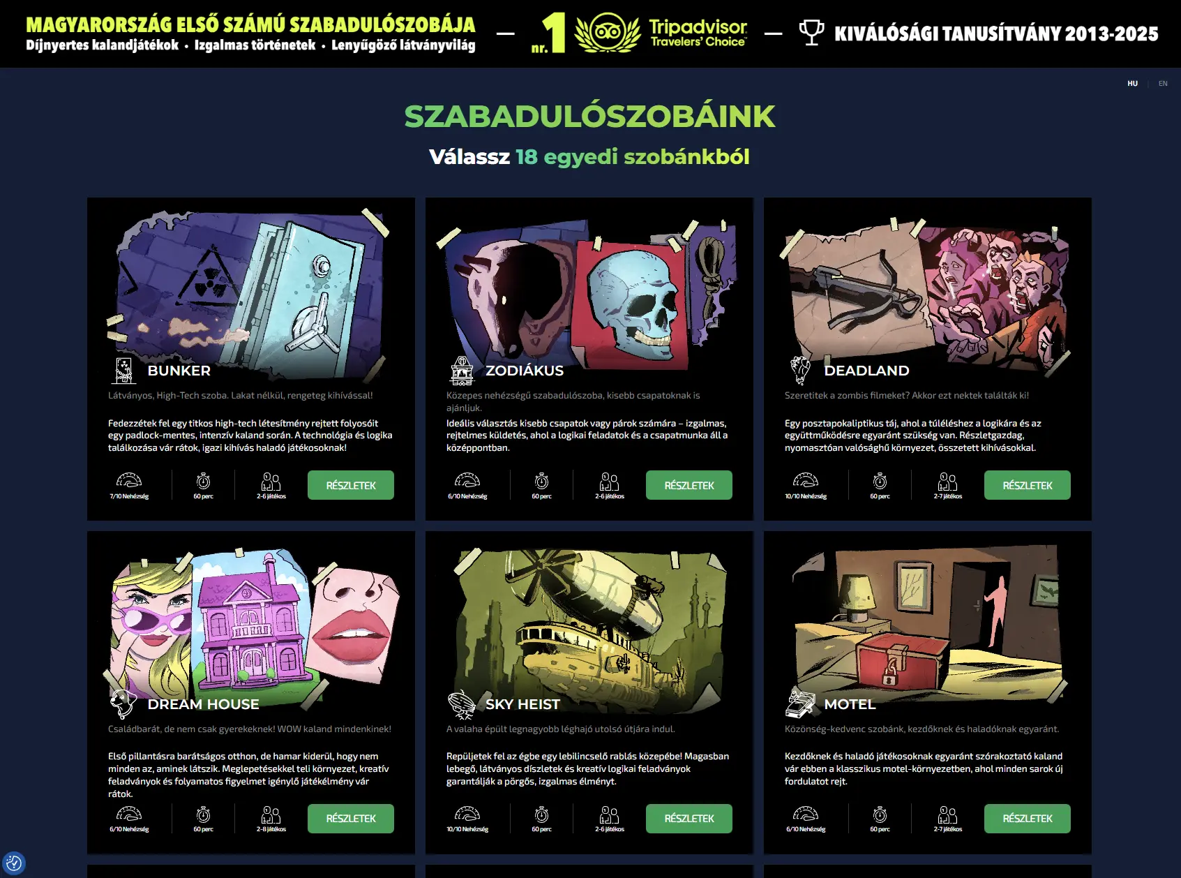 AROOM Budapest szabadulószobák