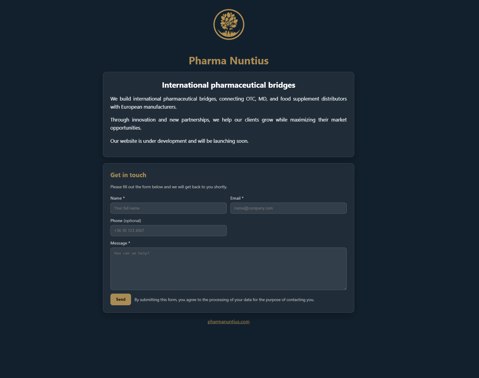 Pharmanuntius projekt