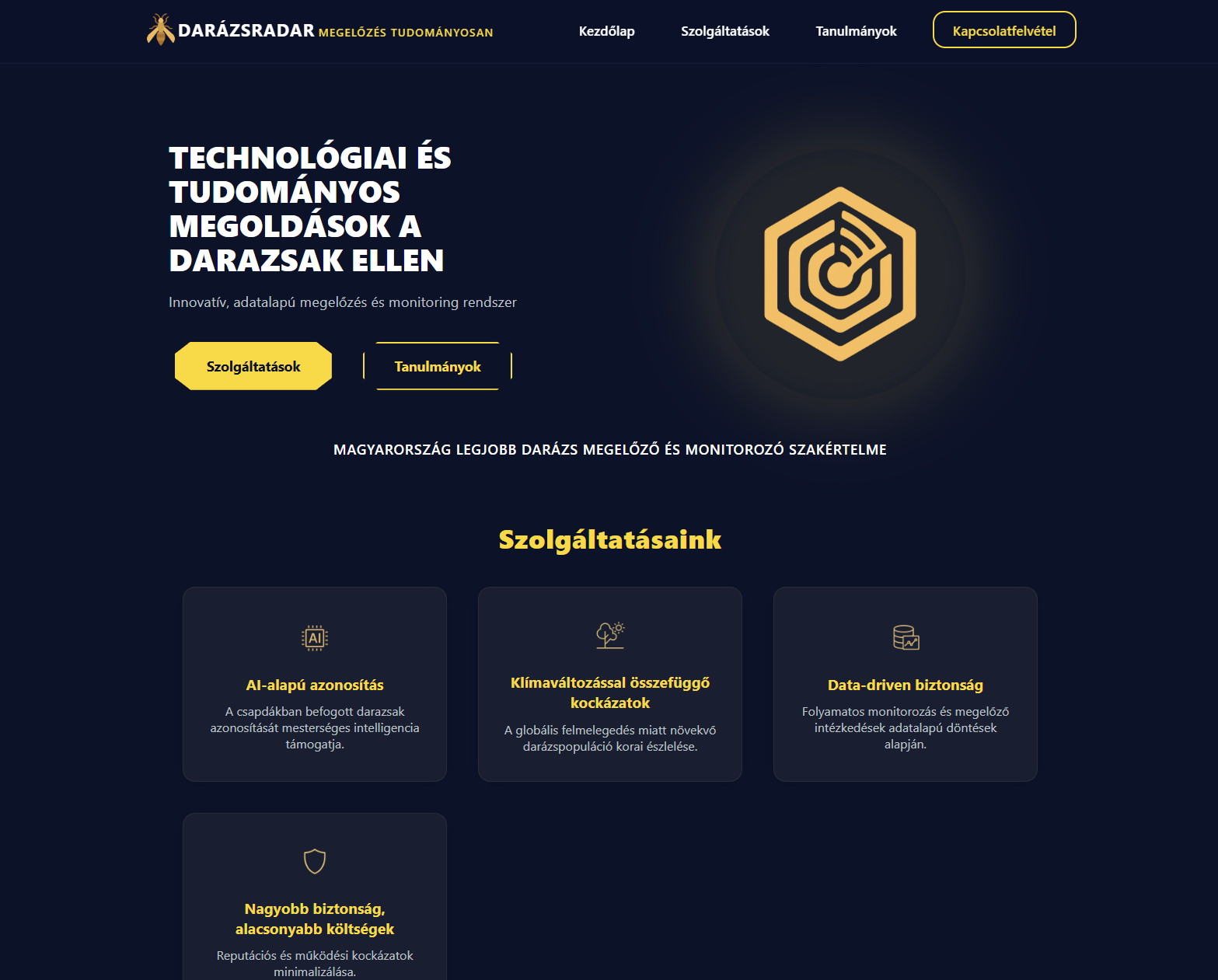 DarazsRadar weboldal